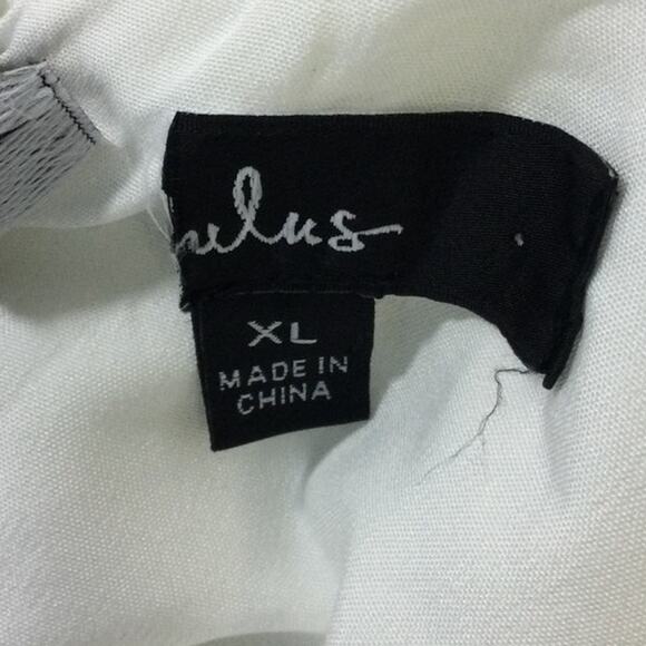 LULU'S XL Trend White Embroidered Ruffled One-Shoulder Mini Dress NEW b151 - Picture 8 of 9